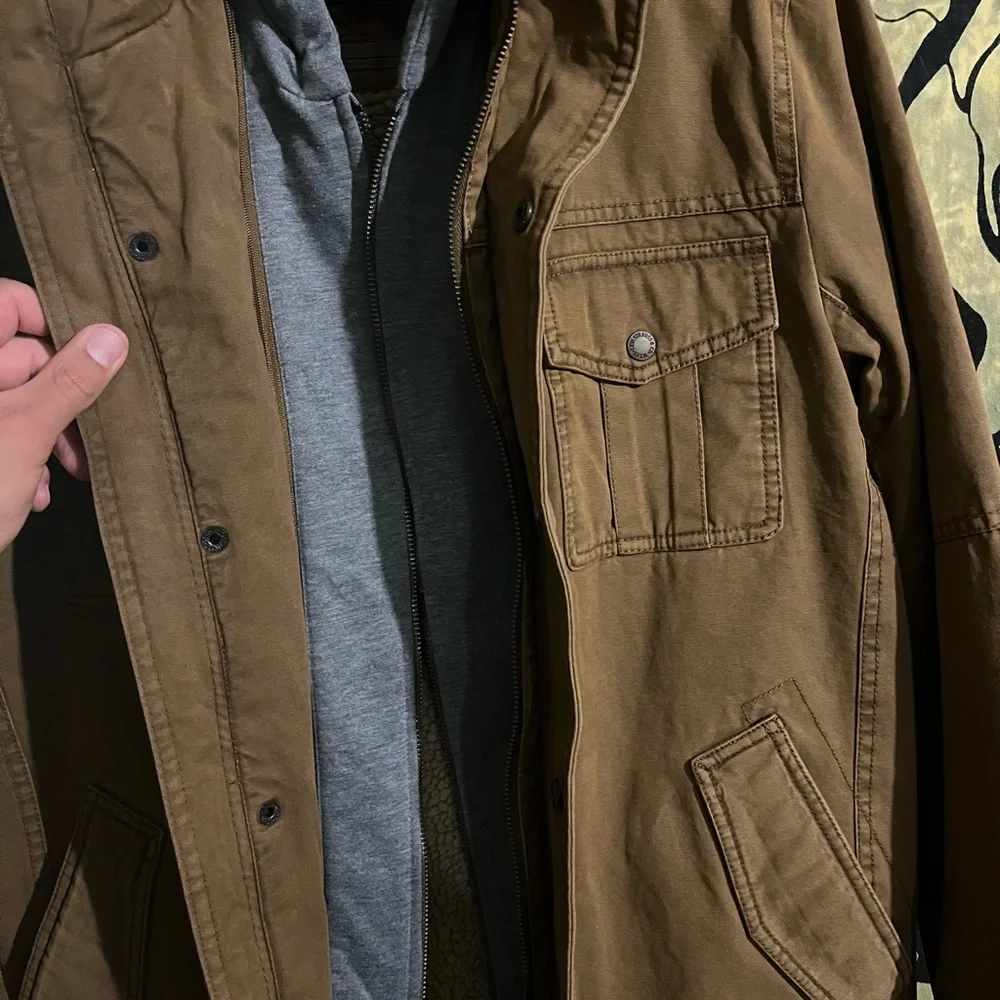 NWT Levi’s Washed Cotton Quilt-Lined Trucker Jacket - Picture 11 of 16